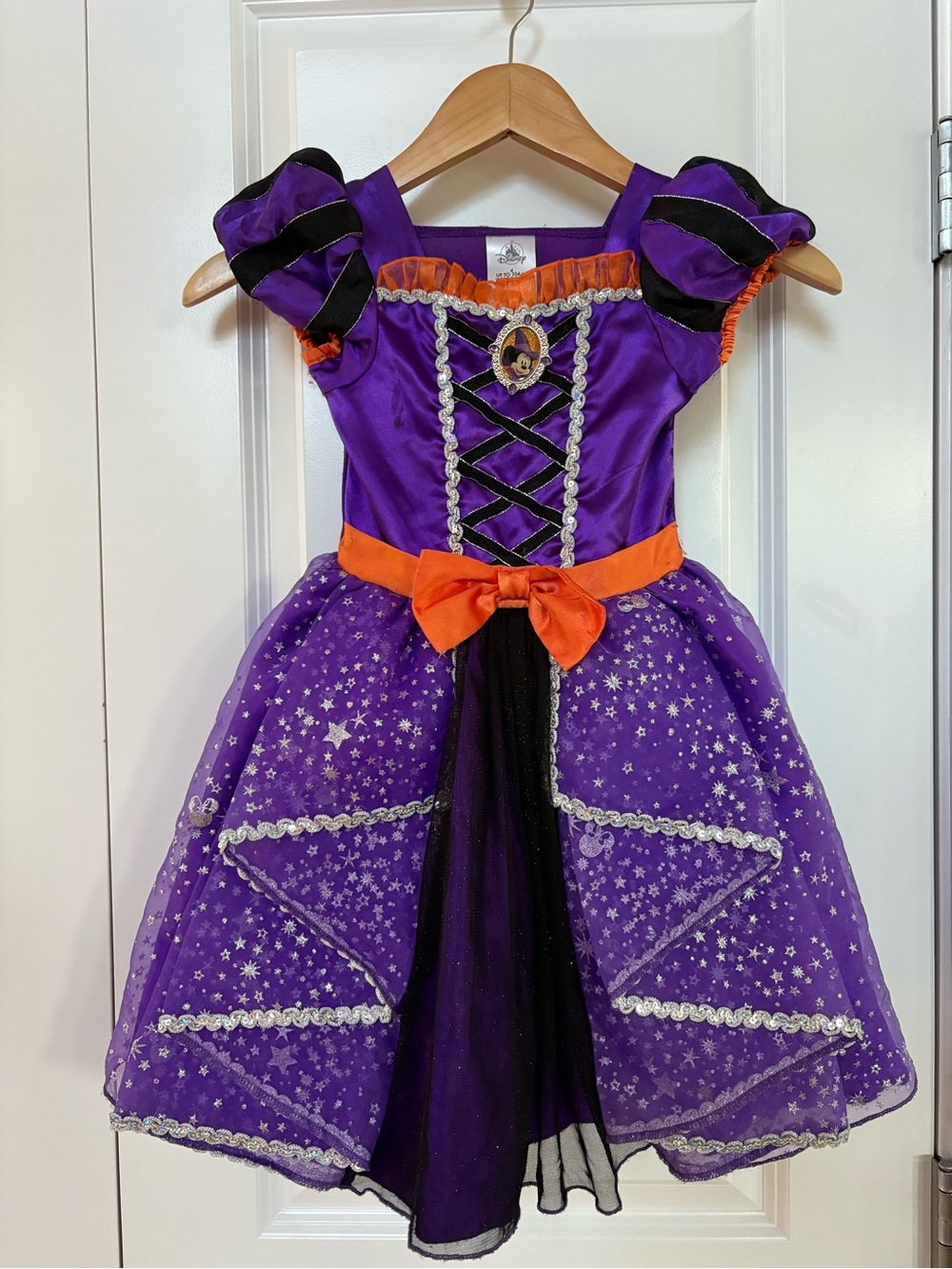 Disney Halloween Minnie Mouse Witch Costume Dress for Kids Purple and Orange